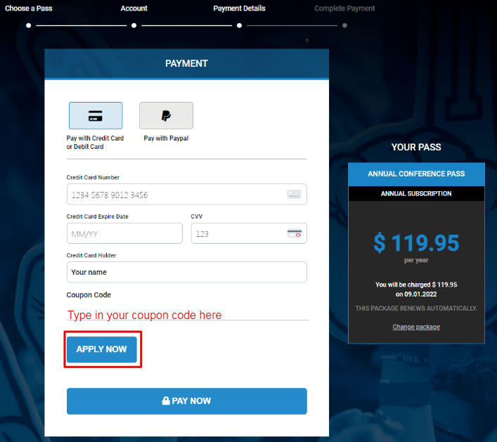 How to redeem a coupon code B1G+